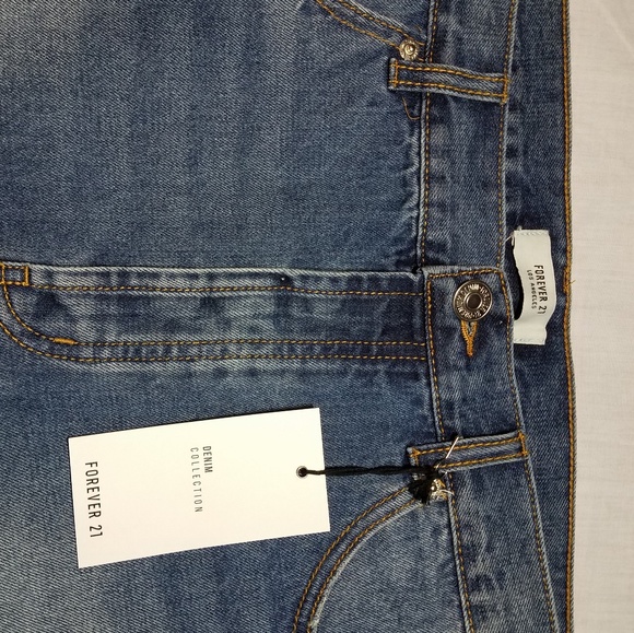 Forever 21 Denim Mini Skirt - Picture 2 of 7